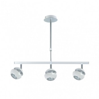 Distribuidor - Lâmpadas Diversas | Lâmpadas Modernas | COLGANTE BEETHOVEN BLANCO/PLATA 3XGU10 Ref: 142053001